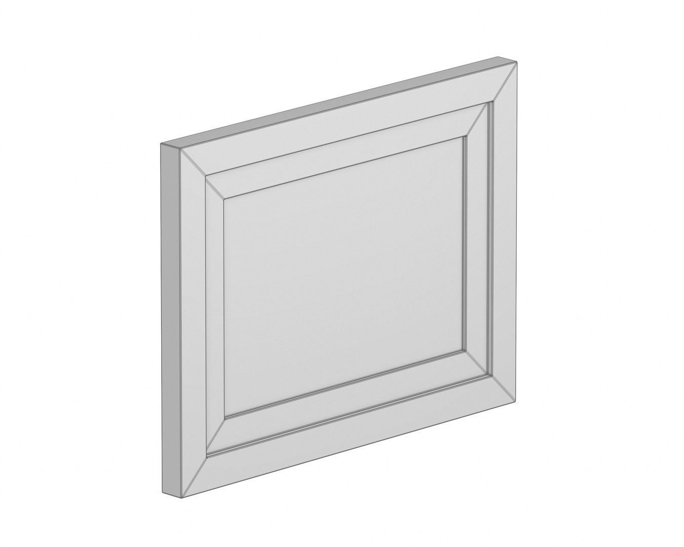 3D Modern Picture Frame -River - TurboSquid 2129686