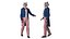 3D Uncle Sam Character Rigged model