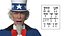 3D Uncle Sam Character Rigged model
