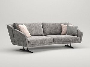 nikita 3-seater special sofa 3D model