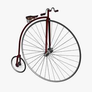 penny farthing 3d model