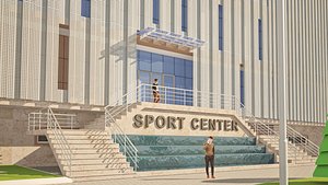 3D sport center model