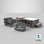 Modern Houses Collection 3D model