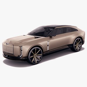 Bentley EXP 15 Concept with interior 3D model