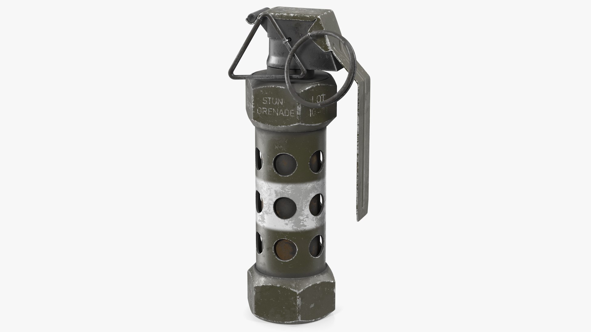 M84 Stun Grenade Old 3D model preview