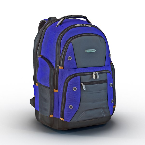 3d 3ds backpack 2 modeled