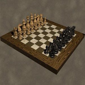 maya chess set zipped