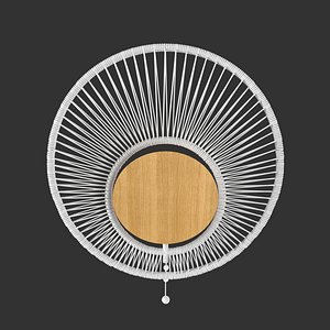 3D model wall lamp oyster