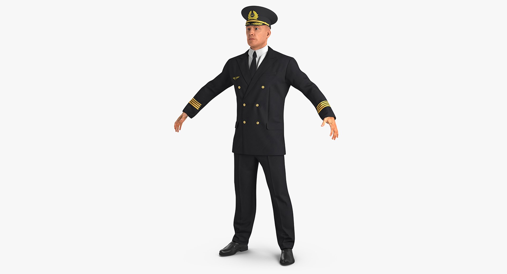Airline Pilot 3D model preview