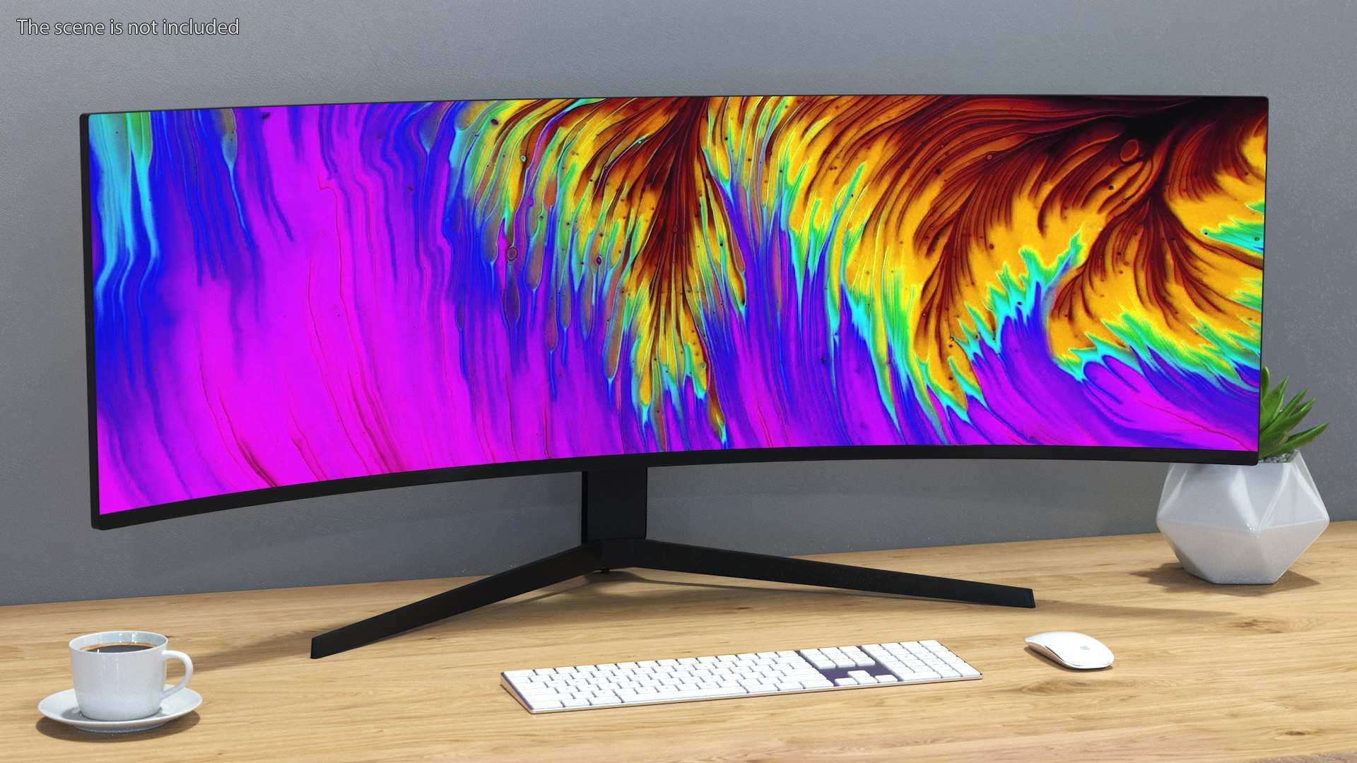 3D Model Curved Ultrawide Gaming Monitor - TurboSquid 1859949