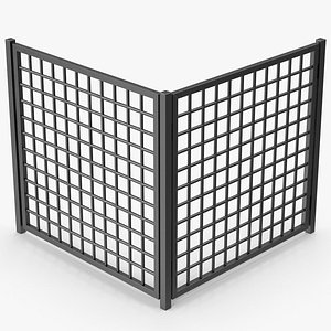 Metal Corner Grate 3D model