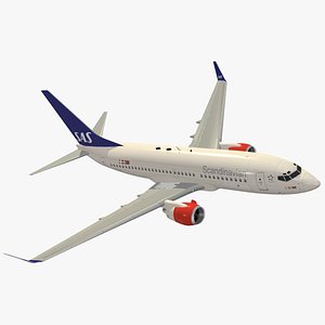 3D Boeing 737-700 Scandinavian Airlines - SAS