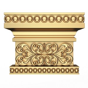 3D Carved Capital 0801 model