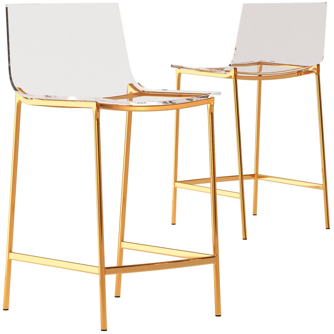 Chiaro clear counter discount stool