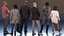 Pose People SixPack 002 - Groupe de 6 personnes numérisées en 3D pour le rendu