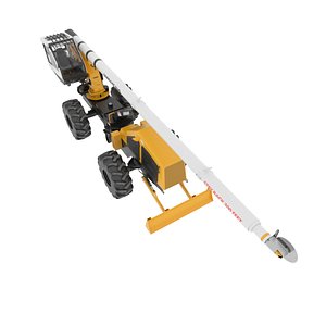 Jarraff Tree Maintenance Machine with Blade Rigged for Cinema 4D 3D model