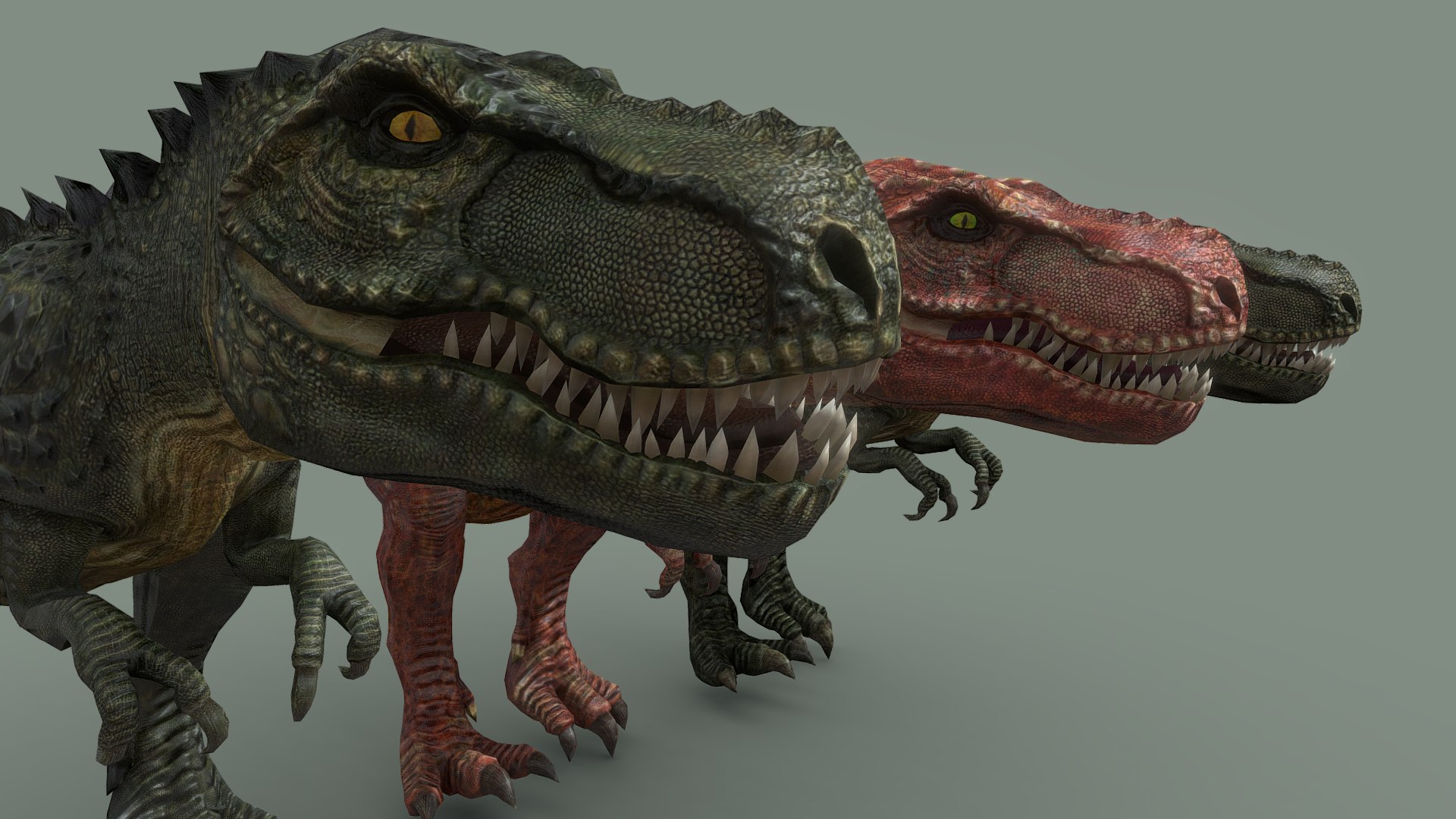 3 T-rex Pack - Jurassic - The Hunted 3D https://p.turbosquid.com/ts-thumb/A1/i7Nzpt/Lr/screenshot9462/png/1740407386/1920x1080/fit_q87/b5e5fbbffa37679cfb29628899552eb31c3b1599/screenshot9462.jpg