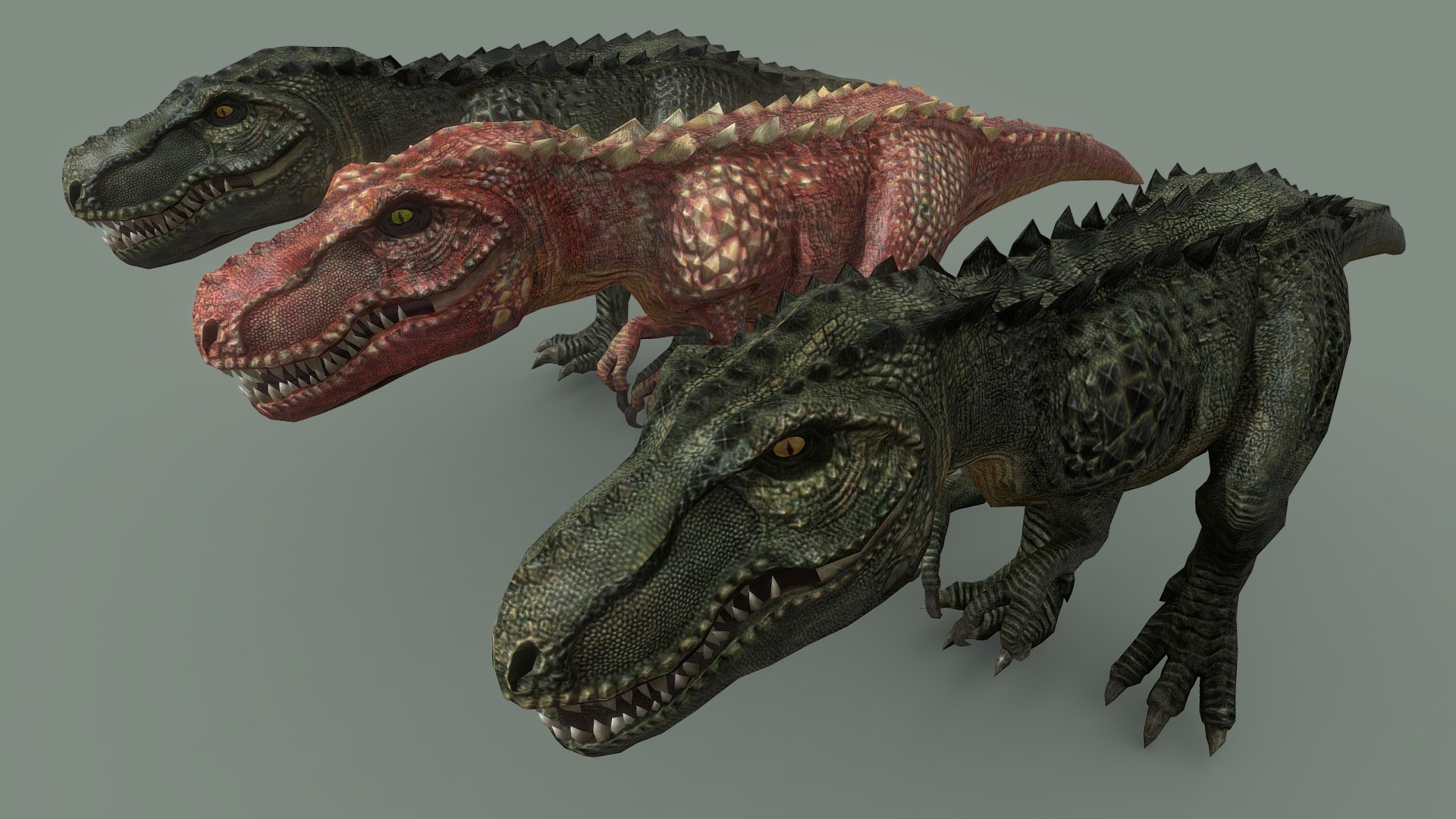 3 T-rex Pack - Jurassic - The Hunted 3D https://p.turbosquid.com/ts-thumb/A1/i7Nzpt/xz/screenshot9467/png/1740407388/1920x1080/fit_q87/d3e6a44d50528307a908ad375e4525c5f7d98d8f/screenshot9467.jpg