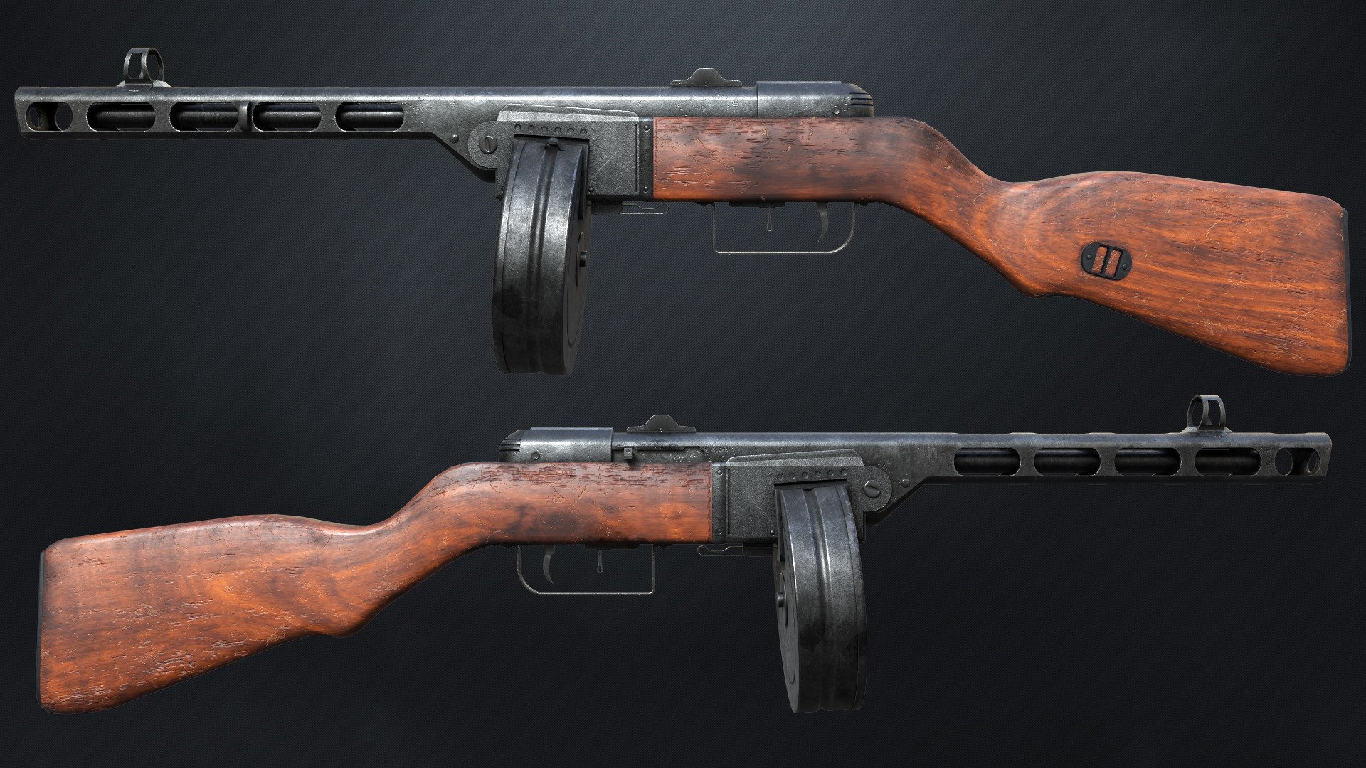 3D Model Ppsh Submachine Gun - TurboSquid 1643158