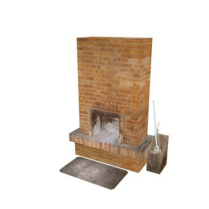 fire-place place 3d model