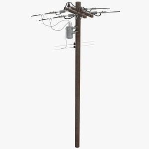 Utility Pole 3D model