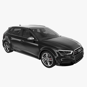 audi s3 sportback 2017 3d model