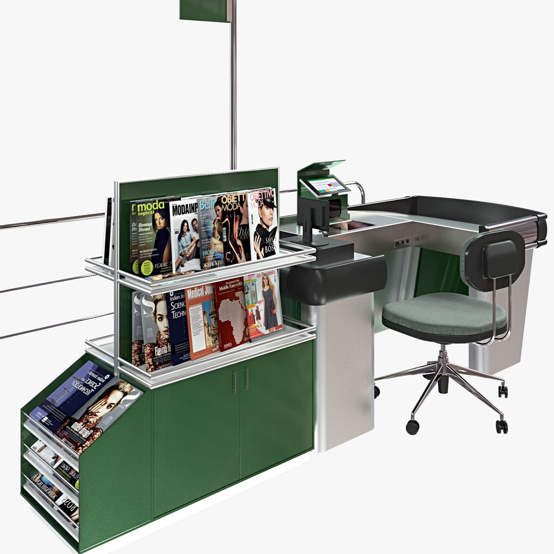 Checkout Retail Magazines Model - TurboSquid 1346850