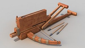 3d cho-ko-nu chinese crossbow weapon model