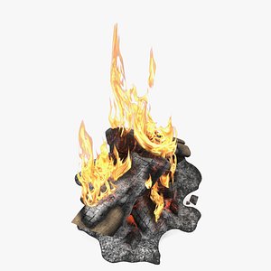 Campfire with Flames