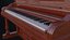 Pianoforte verticale vittoriano scolpito Gabler
