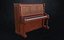 Pianoforte verticale vittoriano scolpito Gabler