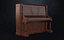 Pianoforte verticale vittoriano scolpito Gabler