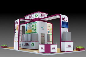 3d model exhibition stand design