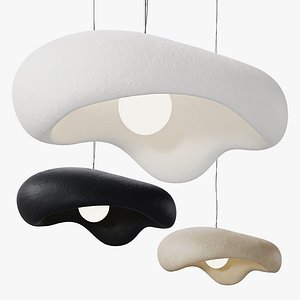 3D Japanese style Wabi-Sabi Pendant Light model
