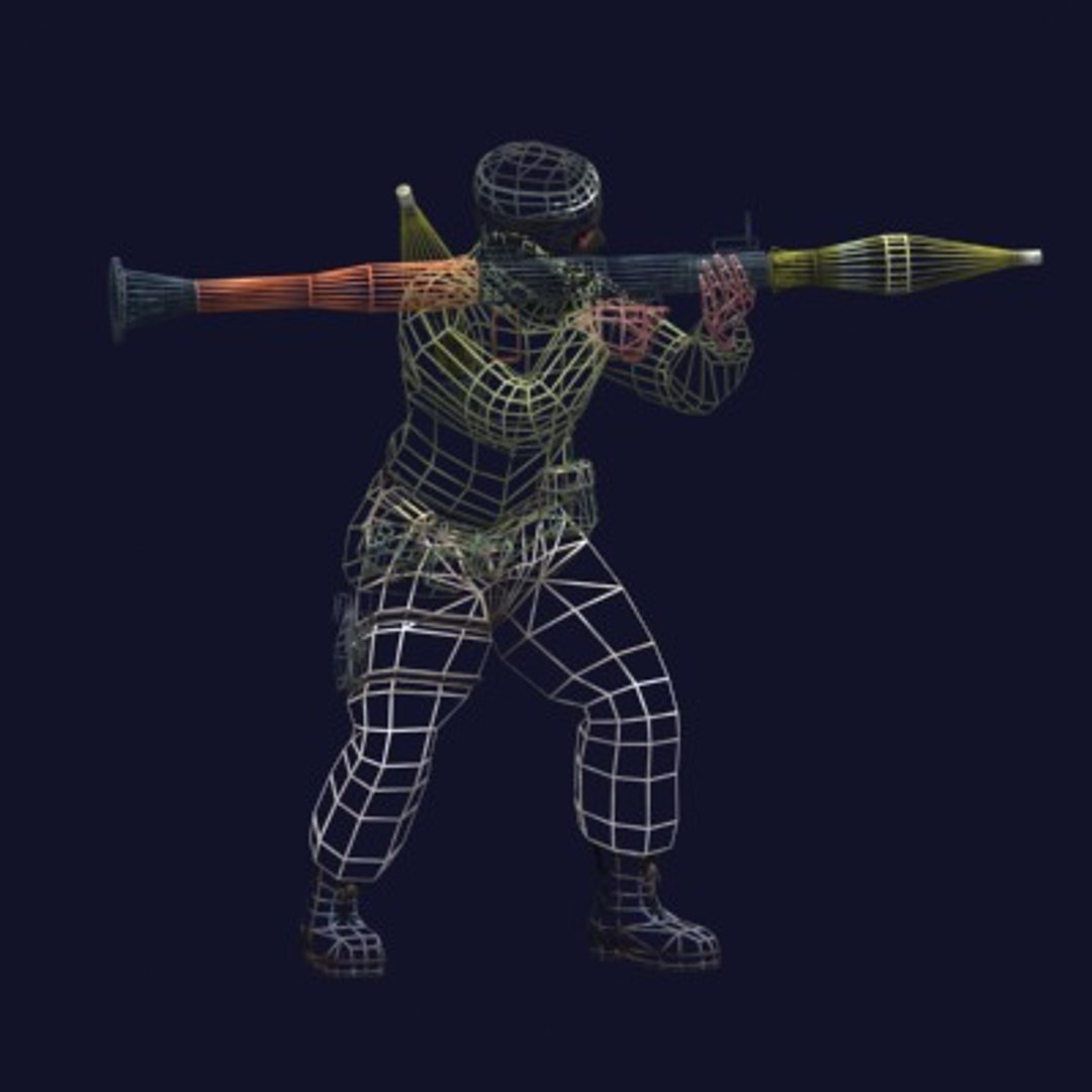 rebel rigged 3d model