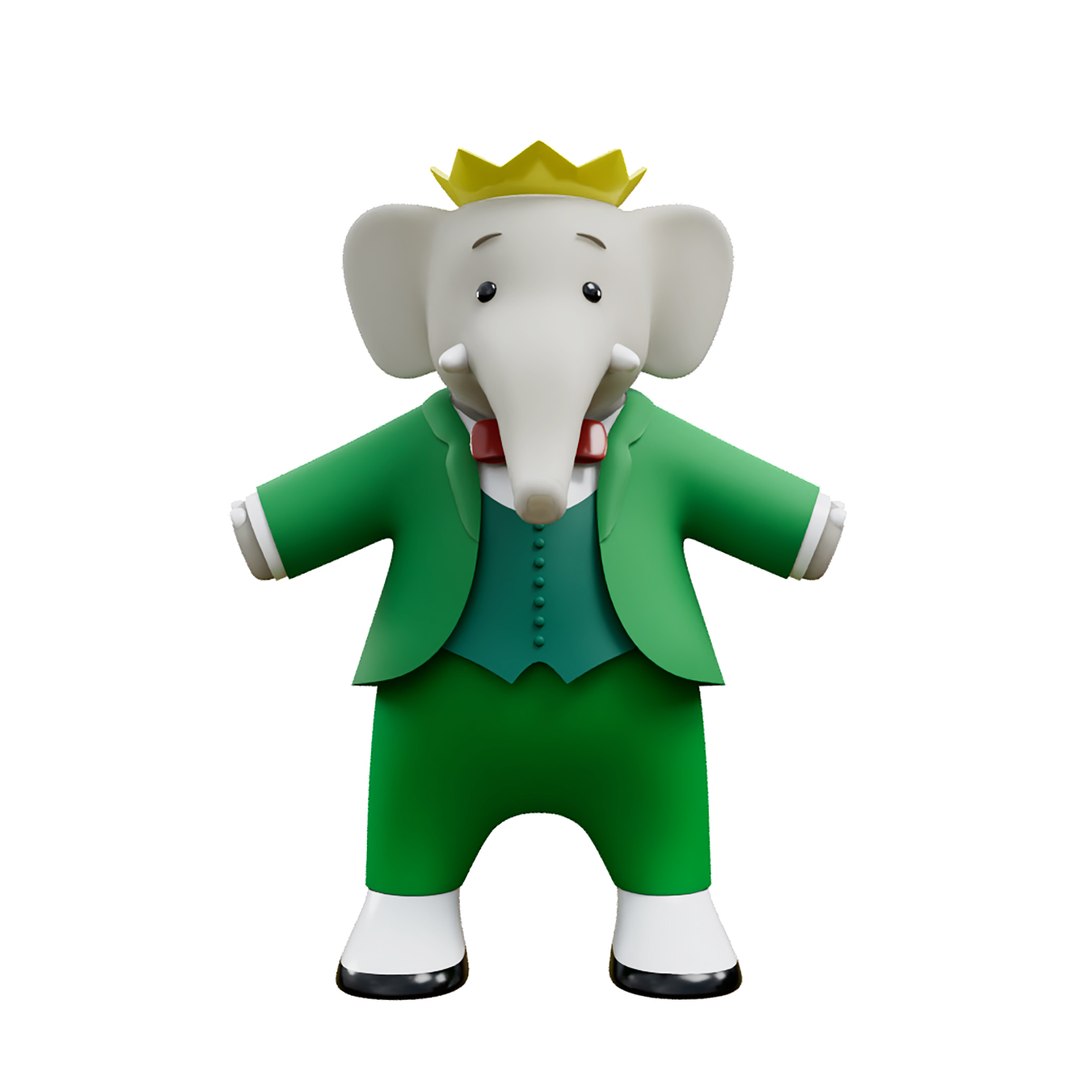 Babar 3D https://p.turbosquid.com/ts-thumb/A2/E5YqTU/5r/presentationbabar001/png/1755142996/1920x1080/fit_q87/1519293d0f998768cde8ae97d656b3dc75285102/presentationbabar001.jpg