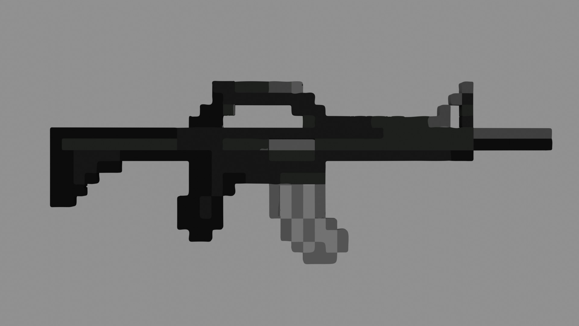 pixelart gun 3D 모델 - TurboSquid 1984910