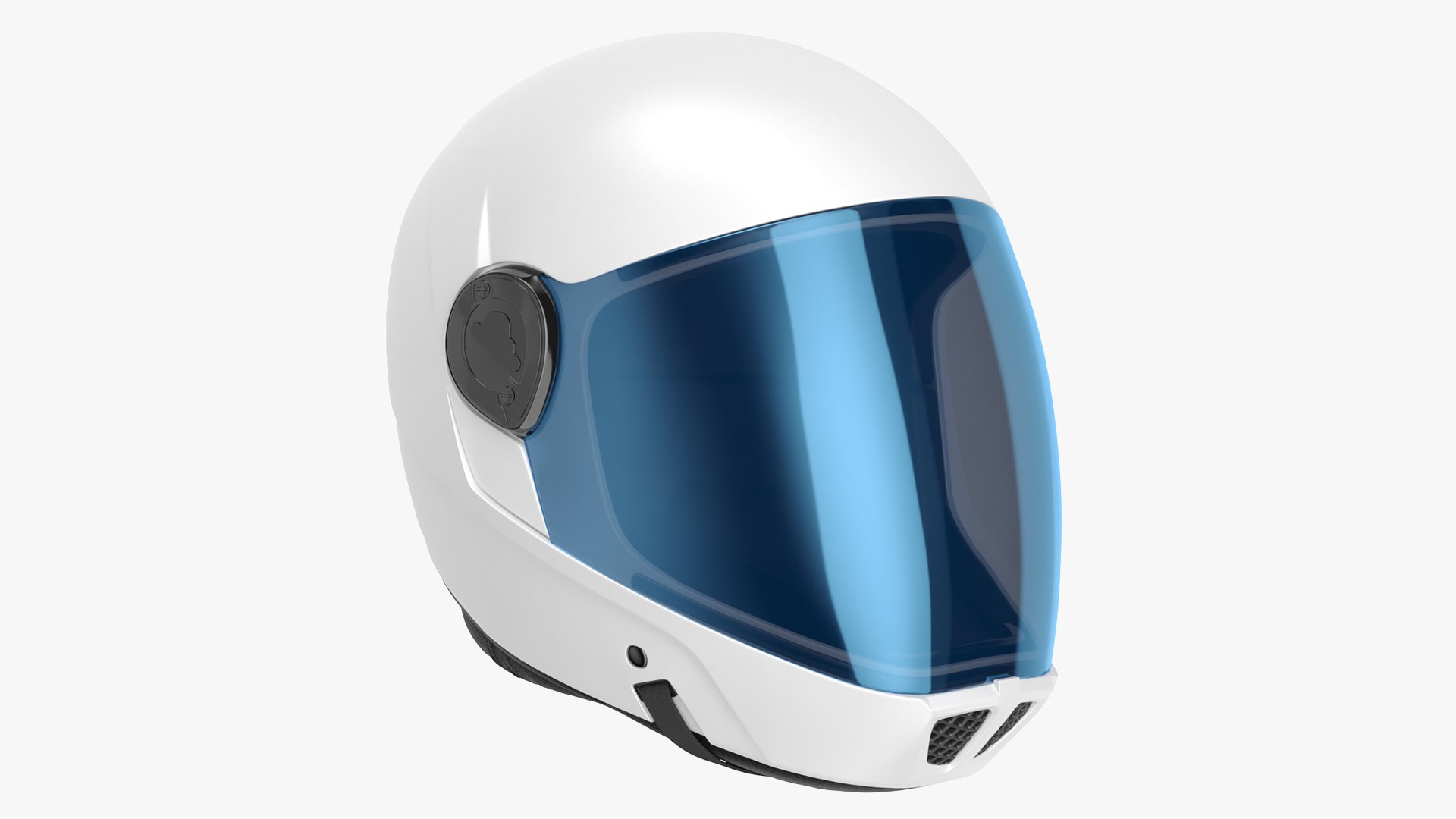 Cookie G4 Skydiving Helmet White 3D model preview