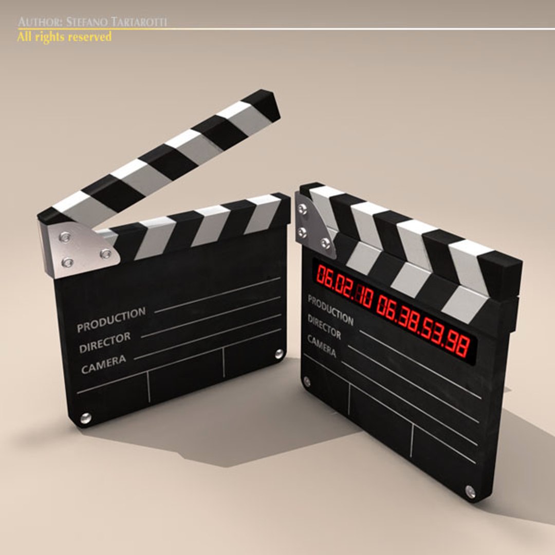 obj clapper board