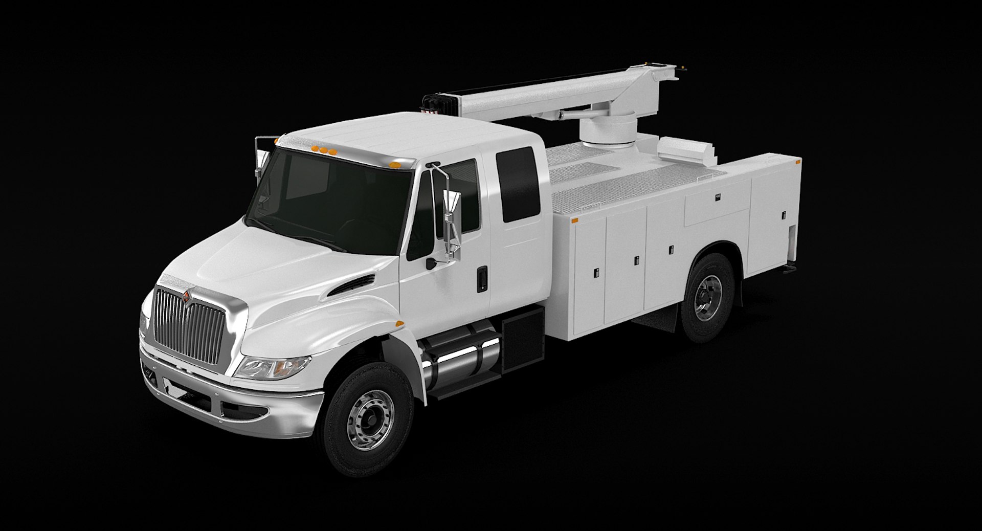 Service Truck 3d Model