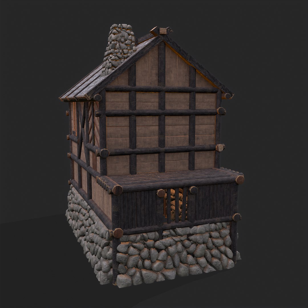 Medieval Cabin J 3D model - TurboSquid 1791107