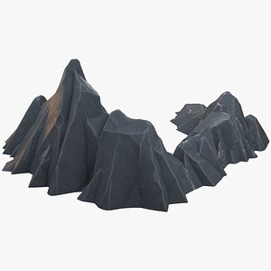 rock polygons 3D