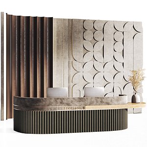 3D Reception 20 lobby counter