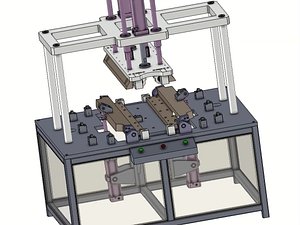 Metal Sheet Cover Folding Machine 3D CAD Model - Automatic Sheet Metal Bending and Forming Equipment 3D