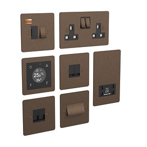 focus sb lutron alisse accessories electric socket 3D model