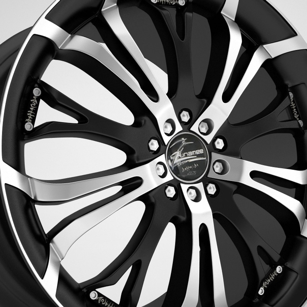 rim wheel barracuda 3d 3ds