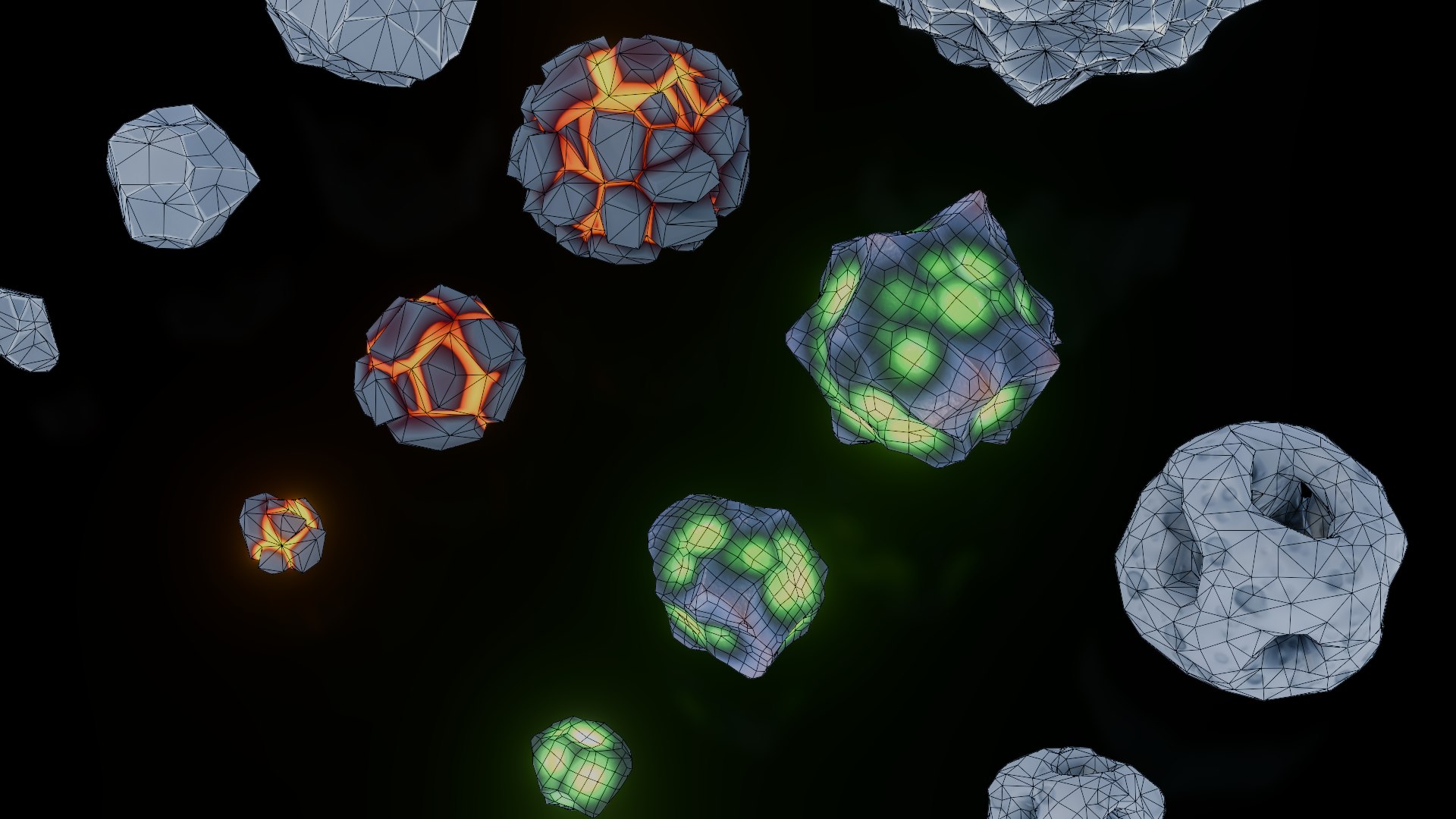 3D Asteroids Space Game Stylized Pack - TurboSquid 2425655