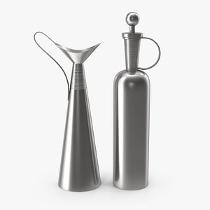 Silver Modernist Pitchers Set