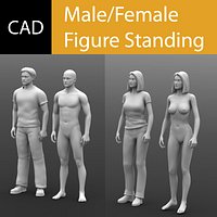 Solidworks CAD Human Male-Female Bundle