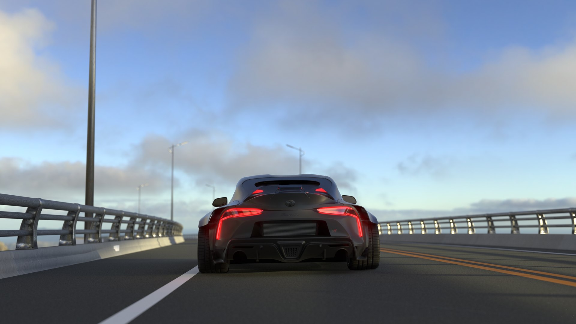 Drift car toyota supra